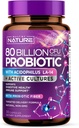 80 Billion CFU Probiotic - Denní doplněk stravy pro muže a ženy - Lactobacillus acidophilus, Bifidobacterium & Prebiotics - Non- GMO, gluten a mléčné výrobky zdarma, Shelf- Stable - 30 Kapsle