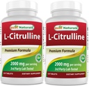 Nejlepší Naturals L- Citrulline 2000mg / Serving - Non- GMO - Gluten Free - 120 Tablet (120 Počet balení po 2)