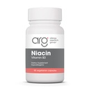 Alergie Research Group Niacin dodatek - Vitamin B3 pro muže a ženy, Niacin s flush, Nikotinová kyselina, NAD, 250mg Vegetariánské kapsle - 90 Počet