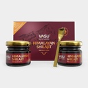 VASU Ayurveda Himalayan Shilajit Resin 400mg - Laboratorní testovaný přírodní energetický booster s Fulvic Acid & 85 + stopové minerály - Čisté Shilajit pro muže a ženy - 100 dní dodávky pro sílu & Stamina (2-Pack)