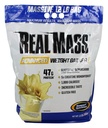 Gaspari Nutrition Real Mass: Advanced Weiner, Protein and Complex Carb Blend, 50g Protein, 16g EAA, gluten- Free, 12 liber (Vanilla Milkshake)