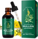 Mullein Leaf Extract, Mullein Drops for Lungs, Natural Cleanse, Mullein Leaf Liquid Extract Supplement, Vegetarian Zdravý životní styl, 2 FL OZ
