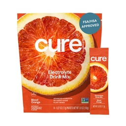 Hydratační roztok 124; Plant- Based Electrolyte Drink Mix 124; No Added Sugar CLAS124; FSA- HSA CLAS124; Dehydratace Relief Powder Made with Coconut Water CLAS124; Non- GMO CLAS124; Vegan CLAS124; Pouch 14 Packets - Blood Orange