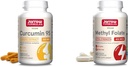 Jarrow Dictionas Curcumin 95 500 mg a methyl folát 400mcg Antioxidant a kardiovaskulární podpora zdraví doplněk stravy Bundle, 120 a 60 Veggie Kapsle