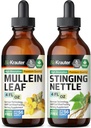 BIO KRAUTER Mullein Tincture 4 Fl. Oz. & Stung Nettle Tincture 4 Fl. Oz.