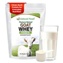 Z Natural Foods Kozí syrovátka Powder Concentrate - Nedenaturovaný, neochucený, pasta zvýšený Syrovátka - Powder Clean Goat Protein with Vital Proteins for Weight Management, Imunitní podpora, Fitness, 1 LB
