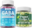 Vegan Omega 3 gumové 1 balení + GABA gumové cukr zdarma 2 balení