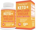 Čistě Optimální Keto + ACV Kapsle s BHB - Podporuje energie, čištění a stravovací zdraví - Advanced Keto dodatek pro vyvážený životní styl - 90 Kapsle