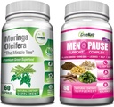 GreeNatr Pure Moringa Oleifera for Mood Enhancement Plus Menopauza Support Complex for Hot Flashs, Night Sweats & Mood Swings Relief
