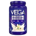 Vega protein vyrobený jednoduchý proteinový prášek, Vanilla - Stevia Free, Vegan, Plant based, Zdravý, Gluten Free, Pea protein pro ženy a muže, 2,2 kg (Balení květen Vary)