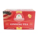Baumann Premium American Ginseng Tea Bags (20 Tea Bags) - Authentic Panax Wisconsin Grown Panax Ginseng Herbal Tea - Zdravý zelený čaj s antioxidanty Ginsenosids pro zvýšení koncentrace a energie