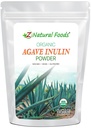 Z Přírodní potraviny Organic Agave Inulin Powder, Přírodní Vláknina dodatek, Prebiotický Superfood Powder for Drinks, Smoothies, and Recipes, Raw, Non- GMO, Vegan, gluten- Free, Kosher, 1 LB