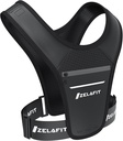 ZelaFit ™ Běžící vesta pro ženy a muže Běžící držák telefonu - ideální pro běžecké zařízení, Běžecké příslušenství, Běžící Essentials - Lehké držák na držák na telefon (černý)