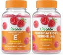 Živý vitamín E + fosfatidylserin (PS), Gummies Bundle - Velký přípitek, vitamin dodatek, gluten zdarma, GMO zdarma, žvýkací žlab
