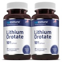 Lithium Orotate Supplement 10mg, 60 Vegetariánských kapslí. Podporuje paměť a emocionální wellness. Hořčík Stearate zdarma doplňky. (2)