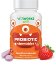 Kids Probiotic 5 Billion CFU Acidophilus Blend with Prebiotic Fiber Chewable Tablet - Berry Flavor - Vegan - Nut Free - Dietní dodatek - Probiotika pro stravovací zdraví - 60 Žvýkačky