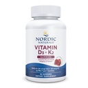 Nordic Naturals Vitamin D3 + K2 Gummies, Granulát - 60 Gummies - 1000 IU Vitamin D3 + 45 mcg K2 - Velká chuť - zdraví kostí, podporuje zdravé svalové funkce - Non- GMO - 60 Služeb