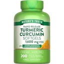 Nature 's Truth Turmeric Curcumin Complex Supplementary 124; s Black Pepper Extract, Ginger & Astragalus OF 124; 200 Rapid Release Softgels OF 124; Non- GMO a gluten zdarma
