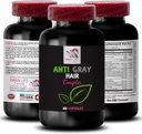 Antišedé pilulky na vlasy - ANTI GRAY HAIR COMPLEX - Barevná vitalita, šedá péče o vlasy, svěží tón, Vibrující barva, Anti šedé vlasy doplněk, Ostření vlasů, mladistvý vzhled 1 Lahvička 60 Kapsle