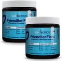 SUNBIOTIC Friendlier Flora - Prebiotický a probiotický prášek pro ženy a muže s 20 miliardami CFU 4 Probiotických proužků pro Good Gut Flora, imunitní systém a vyvážený mikrobiom - Vanilla, (balení po 2)