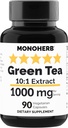 MONOHERB Green Tea Extract 1000 mg - 90 Vegetariánských tobolek