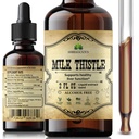 HERBALICIOUS Mléko Thistle Extract - All- Natural Cleanse and Detox Supplement for Jaterní Support, Imunity System Boost and Skin Health - Silymarin Nutritional Supplement - 2 fl Oz