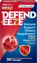 Defend- EEZE Imunní Support Dietní doplněk Lozenges, 100% denní hodnota zinku, Vitamíny C & D na dávku, s Echinacea & Elderberry, Granátová Flavor, 30 Lozenges