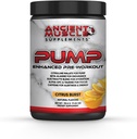 Pump Pre Workout Dodatek s Citrulline Malate, Beta Alanin, Alpha GPC - Vylepšený Pump dodatek Zlepšuje energii, Focus & Absorpce - Citrus Burst Protein Powder