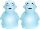 Sada 2 Chytrost Meditace Úzkost & Stress Relief Tool, Relaxační předměty pro dospělé děti, Upgraded 2 v 1 Dotykové dýchací noční světlo