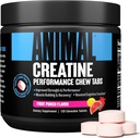 Zvířecí Omega Omega 3 & 6 dodatek s 30 denní balení Creatine žvýkací tablety ovocný punč