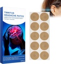 Tinnitus Patches, 10 PC Ušní záplaty pro Tinnitus, Ušní Pain Patch, sluch Weaken, SITchy Uší / Non- Tkaniny Fabric Patch (10PCS)