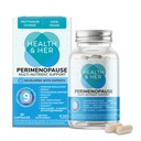 Zdraví a její perimenopauza Dodatek pro ženy - Spojené království je č.1 Perimenopauza dodatek - Multi- Nutriční wellbeing podpora pro rané stádium menopauzy, Vegan, gluten- Free, non GMO (60 ct - 1 měsíc)