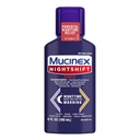Mucinex Nightship Sinus, Cold And Flu Cough Medicine pro dospělé, Výkonná Nighttime Sinus Medicine pro Sinus Relief, Sore Throat Relief, Cough Suppressant & Nasal Decongestant pro dospělé, 6 Fl Oz