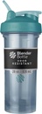 BlenderBottle Shaker Lahvička Pro Series ideální pro proteinové třepání a předcvičení, 28- Ounce, Cerulean Blue