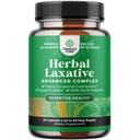 Bylinné laxativní kapsle s probiotiky - Přírodní laxativy pro zácpu se Senna Leaf, Psyllium, Aloe Vera - Colon Cleanse pro ženy a muže - Detox pro Gut zdraví a hubnutí - 60 Ct