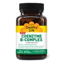 Country Life Coenzym B- Complex, 60 Kapsle - Podporuje energii a metabolismus, Mood & Cognitive Function - Vegan, gluten- Free, Biologicky dostupné B vitaminy s Choline