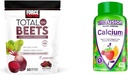 Force Factor Total Beets Chews for Heart Health with vitafusion Calcium Gummies for Bone & Zuby Support, 60 & 100 Count