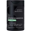 Sports Research ® Ashwagandha Softgels with Coconut MCT Oil - Natural Ayurvedic Adaptogen Made with Shoden ® Ashwa for Relaxation, Calm & Sleep Support - Gluten Free & Vegan Friendly - 120 Count