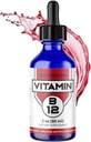 FWS Liquid B12 Kapky vitamin B12 doplněk 5000 mcg Sublingual Methylkobalamin Organic Non- GMO Vegan High Absorpce Methyl B12 Nastavitelné dávkování podporuje zvýšení výroby energie