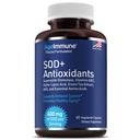 SOD Antioxidanty Komplexní doplněk zdravého stárnutí - 400mg Superoxide Dismutase - Alpha Lipoic Acid - L- Arginin -Lysin - AKG - Vitamin A - Vitamin E pro imunitní podpůr- 60 Kapsle