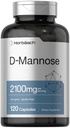 Horbäach D- Mannose PHARMAN124; 2100mg PHARMAND124; 120 Kapsle PHARMAND124; Nejvyšší potence PHARMAND124; Non- GMO & Gluten Free Supplement