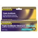 GoodSense Maximální síla Triple Antibiotic Ointment plus Pain Relief - uklidňuje bolestné říznutí, škrábance a popáleniny, Prevents Infekce, První pomoc Antibiotika, Externí analgetika, 1 oz
