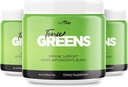 Tonic Green Powder Vitamin Boost Dodatek Oficiální Formule - Přírodní zelená Směs Energy Dodatek Extra Síla - BCAA L-glutamin Vitamin B6, Revoluční energie Fix Recenze řešení (3 Pack)