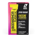 BODYARMOR Caffeinated Flash I.V. Electrolyte Packets - Dragonfruit Berry - Nulový cukr Energy Drink Mix, Jednorázové Serve Packs, Hydration for Pre Workout, Cestování Essentials, Aktivní životní styl (6 Počet)