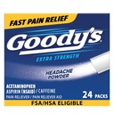 Goody bolesti hlavy Powder Extra Strength Pain Relief, Triple Action Bolest hlavy Relief s Aspirin, Acetaminophen & Caffeine, 24 Počet