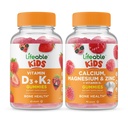 Živý vitamin D3 + Vitamin K2 Děti + vápník hořčík a zinek Děti, Gummies Bundle - Great Ochutnávka, dodatek k vitamínu, gluten zdarma, GMO zdarma, Žvýkací guma