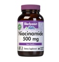 Bluebonnet Nutrition Niacinamid 500mg, Podporuje kardiovaskulární zdraví *, Soy- Free, gluten- Free, Non-GMO, Kosher Certified, Dairy- Free, Vegan, 60 Zeleninové kapsle, 60 Služeb