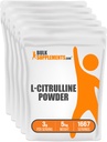 BulkSupplements.com L- Citrulline Powder - Citrulline Supplement, Nitric Oxide Supplement - Neochucený & gluten zdarma - 3g na porci, 1kg (balení 5) (11 liber)