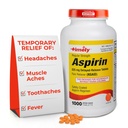 TIME- CAP Labs, INC. Časově pravidelná síla Aspirin 325mg - 1000 Enteric Coated Tablet - Pain Reliever for Minor Aches and Pains, Fever Reducer - Made in USA