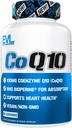 EVL High Absorption CoQ10 100mg - Advanced Antioxidant Coenzym Q10 Supplemente for Health Brain Support Energy Production and Health Aging - CoQ10 with Bioperin Health Supplemente